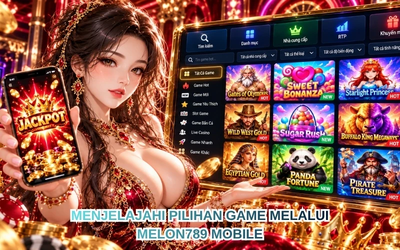 Melon789 Mobile: Bermain Game Online melalui Perangkat Seluler 2 Menjelajahi Pilihan Game melalui Melon789 Mobile